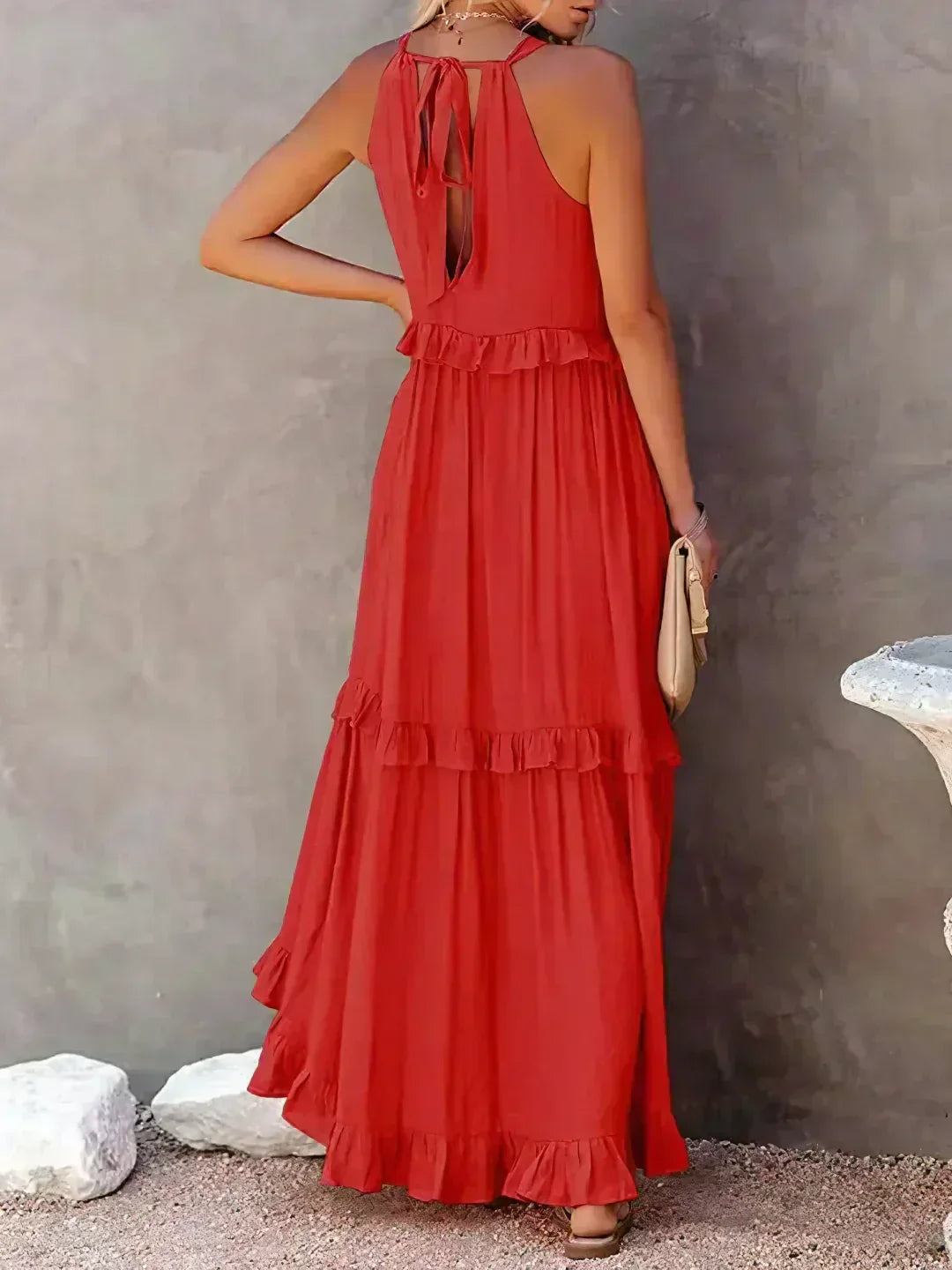 JO | Effortless Ruffle Maxi Dress