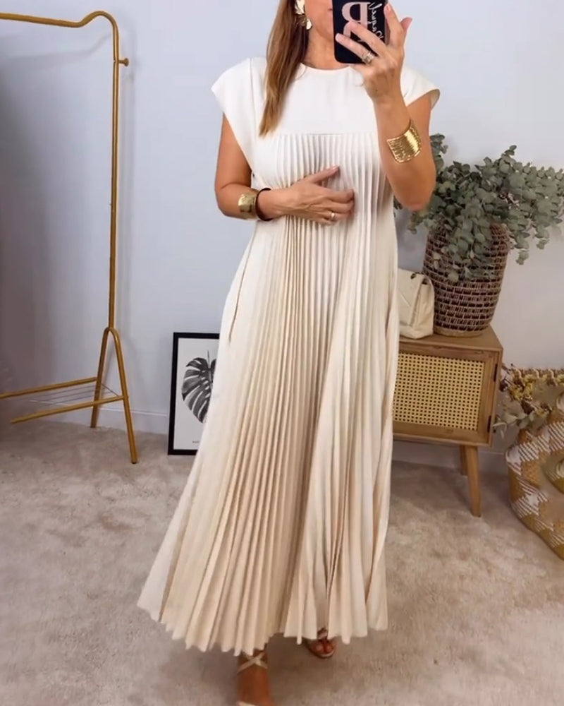 JO | Elegant pleated maxi dress