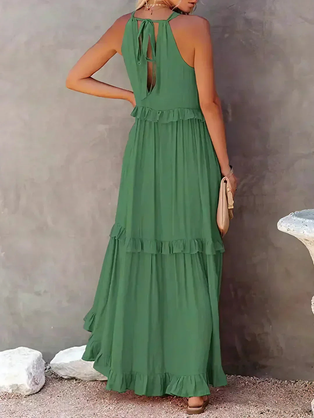 JO | Effortless Ruffle Maxi Dress