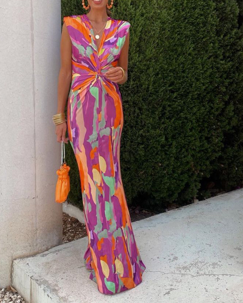 JO | Sexy sleeveless dress with bow print