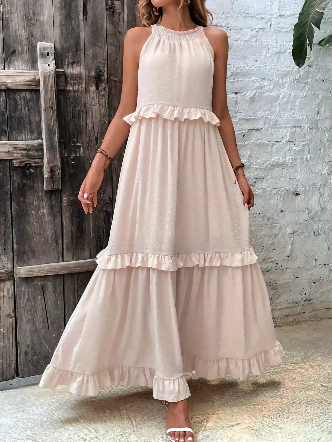 JO | Effortless Ruffle Maxi Dress