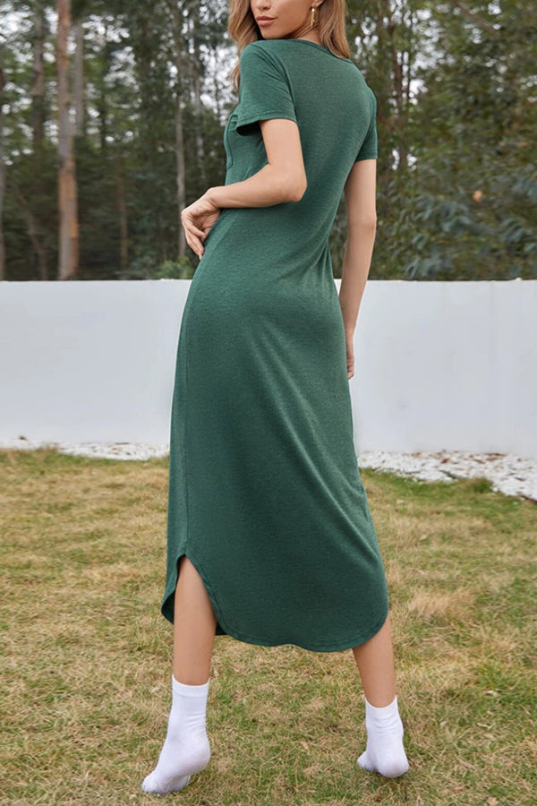 JO | Sexy Fashion Beach Dress Irregular Hem Midi Dress