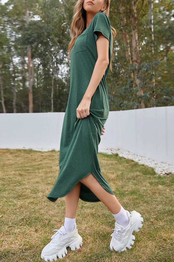 JO | Sexy Fashion Beach Dress Irregular Hem Midi Dress
