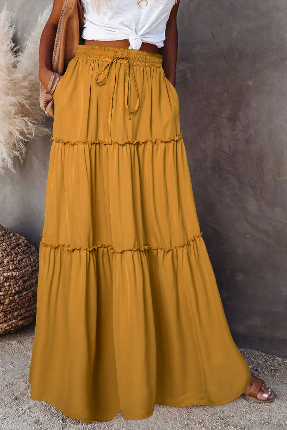 JO | Bohemian skirts with elastic waist