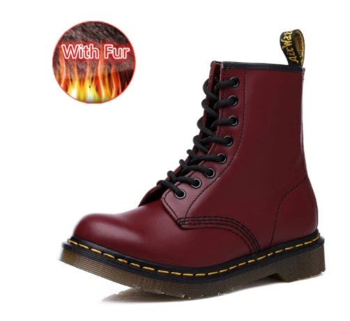JO | Leather boots with thick soles