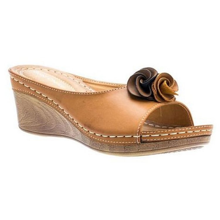 JO | | Comfortable leather floral sandals
