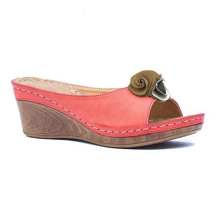 JO | | Comfortable leather floral sandals
