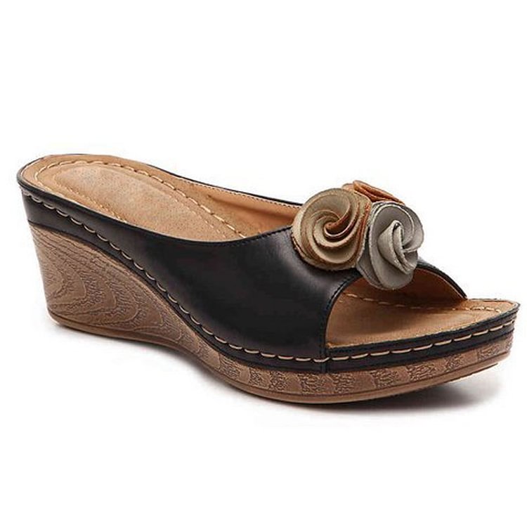 JO | | Comfortable leather floral sandals