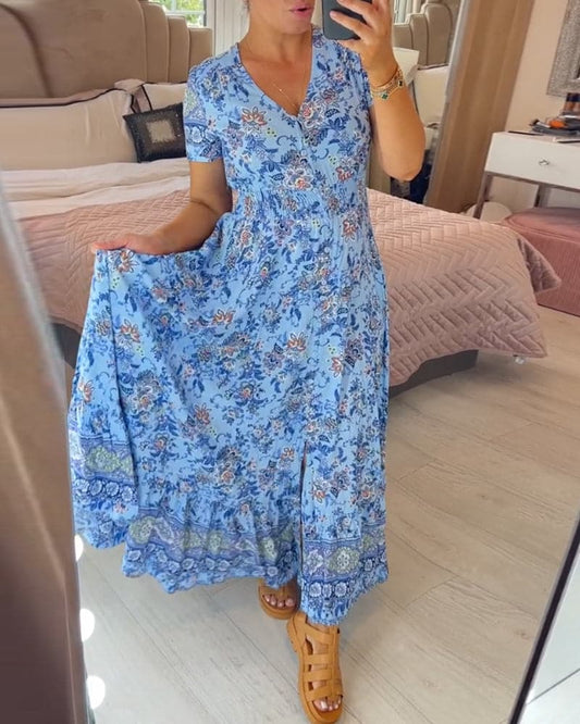 JO | Floral bohemian maxi dress