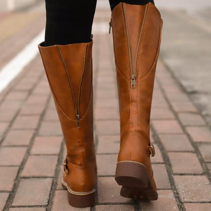 JO | Women's high boots with buckle and heel