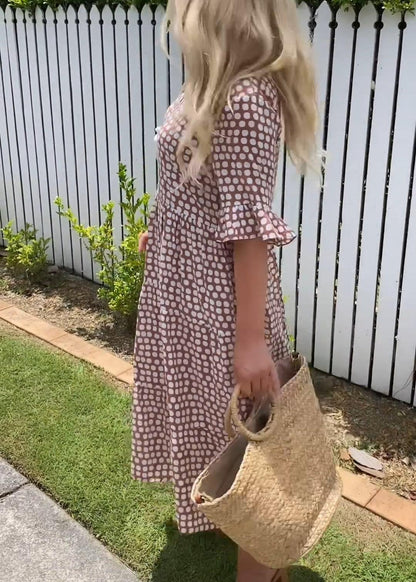 JO | Short sleeve midi dress