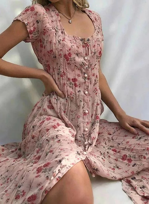 JO | Elegant and colorful summer dress