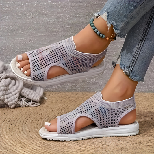 JO | | Sandals in colored stretch mesh