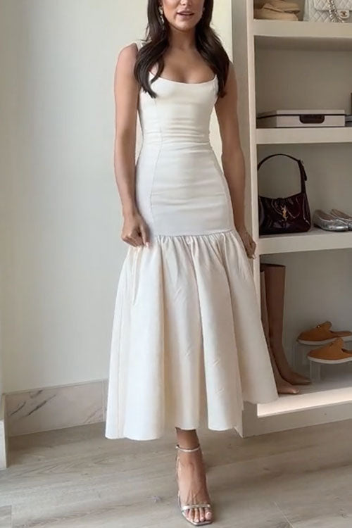 JO | Ruffle midi dress