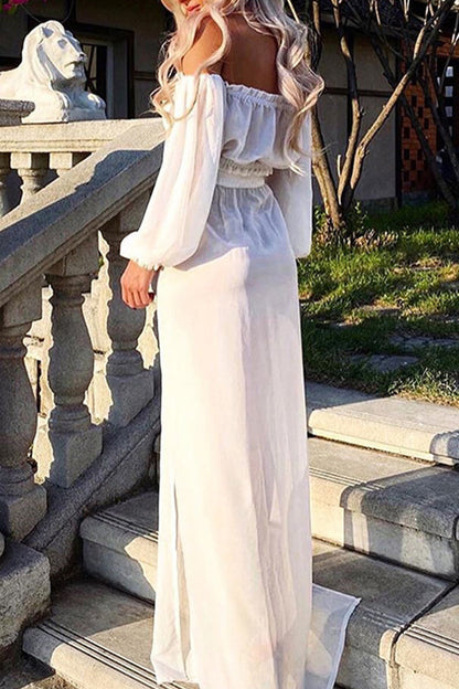 JO | Casual Vacation Solid See-through Swimwears Cover Up