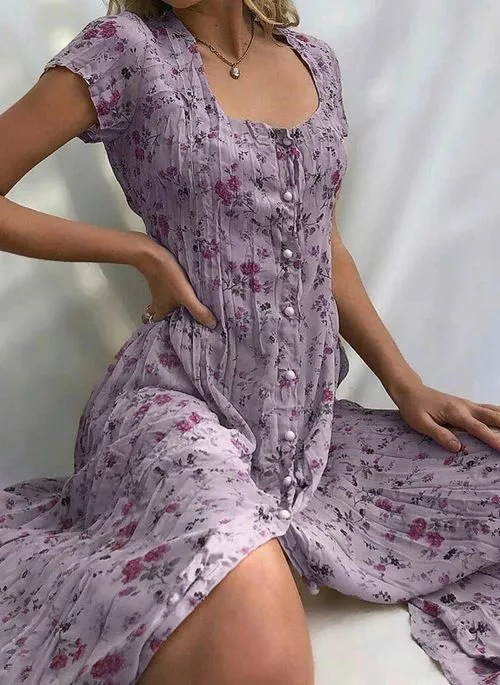 JO | Elegant and colorful summer dress