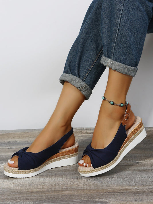 JO | - Platform sandals with buckle fastening