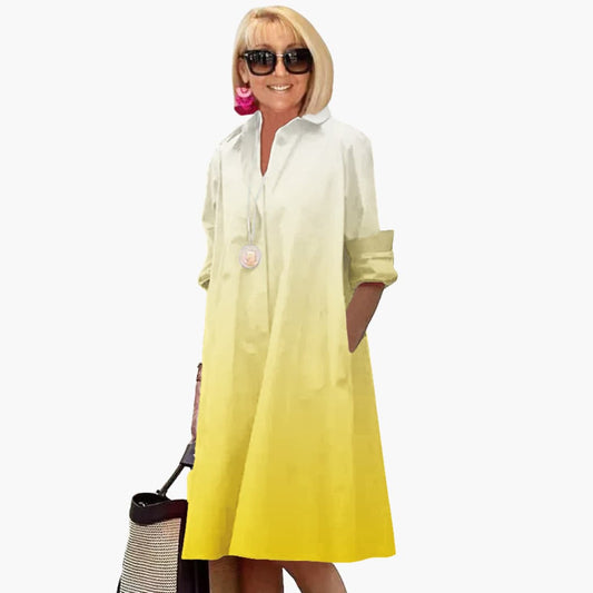 JO | Women's boho midi dress with long sleeves and side pockets