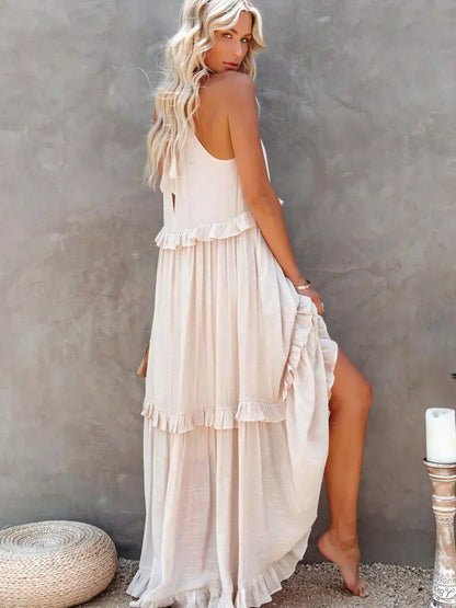 JO | Effortless Ruffle Maxi Dress
