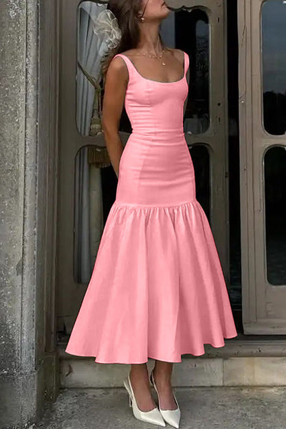 JO | Ruffle midi dress