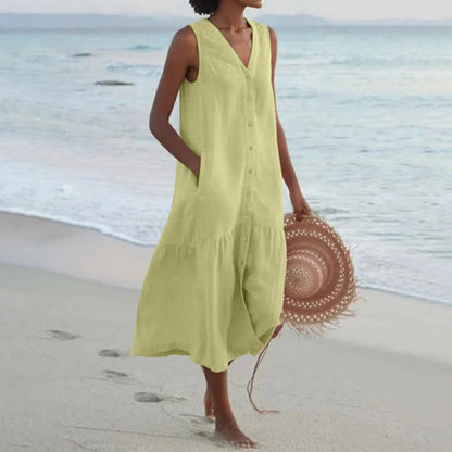 JO | elegant summer midi dress for women