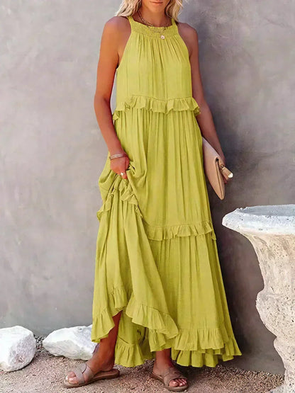 JO | Effortless Ruffle Maxi Dress