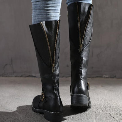 JO | Women's high boots with buckle and heel