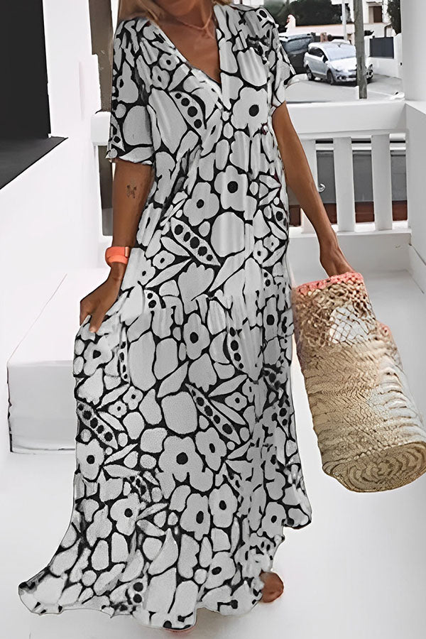 JO | FLORAL PRINT VACATION MIDI DRESS