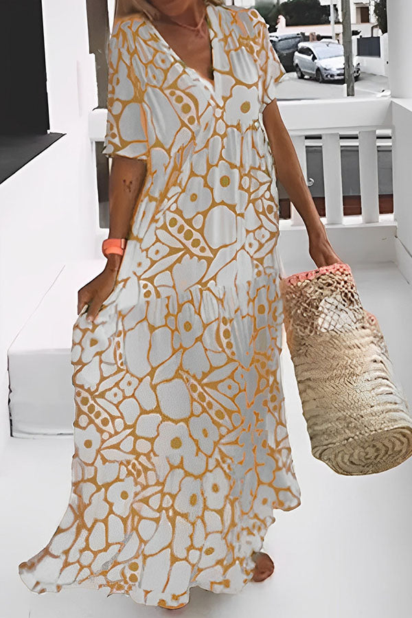 JO | FLORAL PRINT VACATION MIDI DRESS