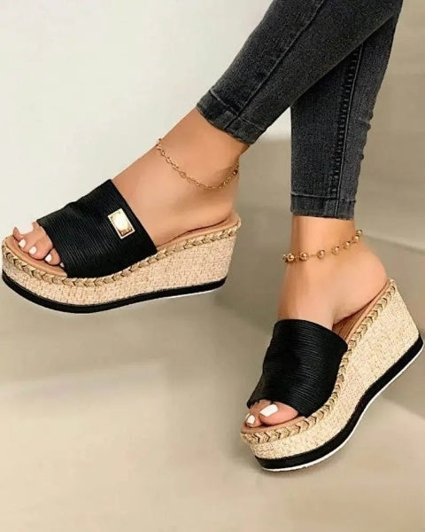 JO | - Open wedge heel sandals