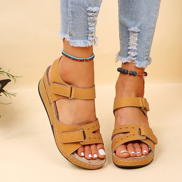 JO | - Roman sandals for women with Velcro fastening