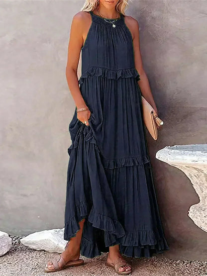 JO | Effortless Ruffle Maxi Dress