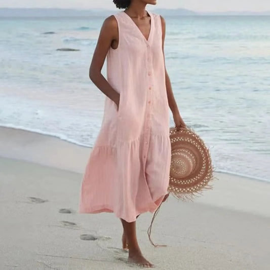 JO | elegant summer midi dress for women