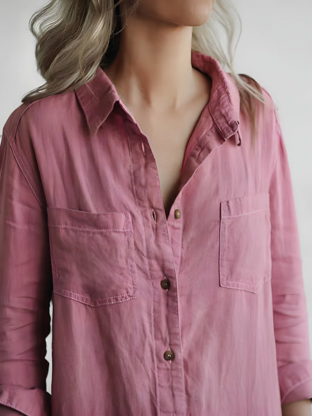 JO | Long-sleeved jumpsuit with button placket