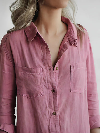 JO | Long-sleeved jumpsuit with button placket