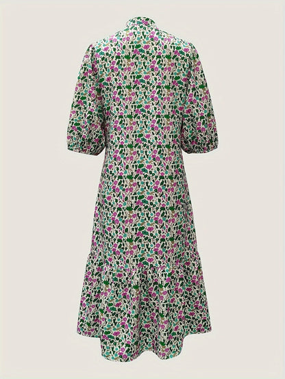 JO | elegant green midi dress for women
