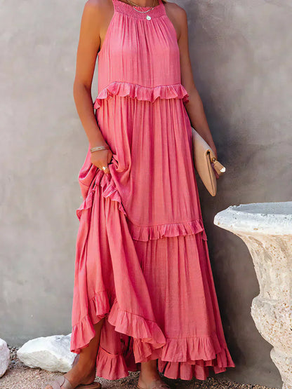 JO | Effortless Ruffle Maxi Dress