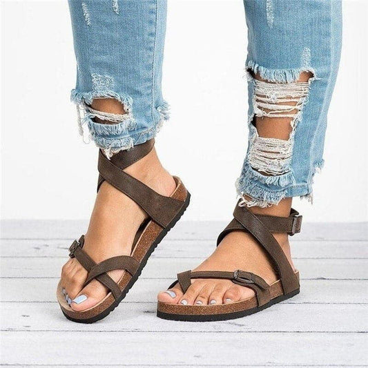JO | | Elegant sandals with leather straps