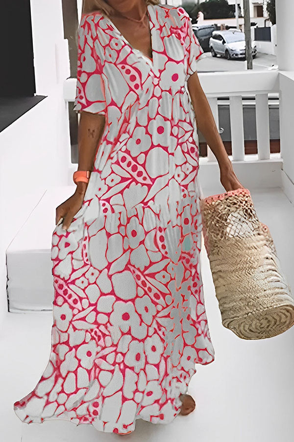 JO | FLORAL PRINT VACATION MIDI DRESS