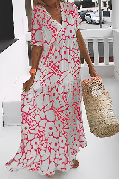 JO | FLORAL PRINT VACATION MIDI DRESS
