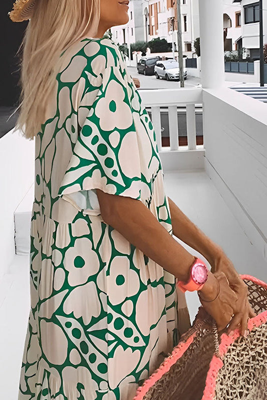 JO | FLORAL PRINT VACATION MIDI DRESS