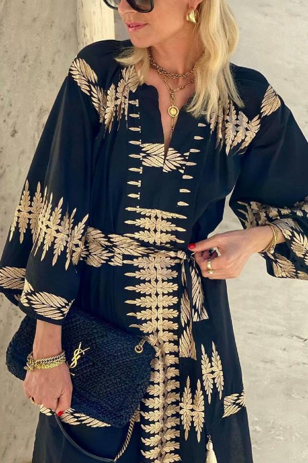 JO | Midnight Boho Bliss Dream Midi Dress
