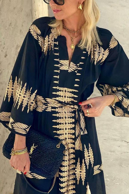JO | Midnight Boho Bliss Dream Midi Dress
