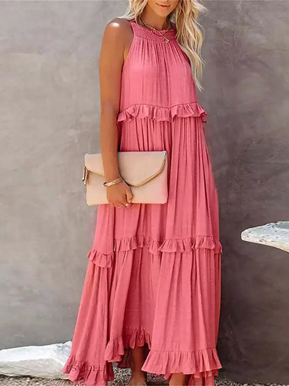 JO | Effortless Ruffle Maxi Dress