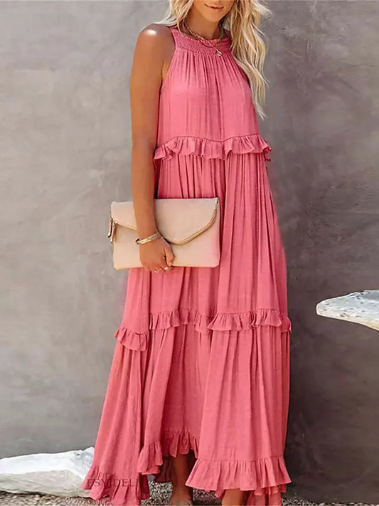 JO | Effortless Ruffle Maxi Dress