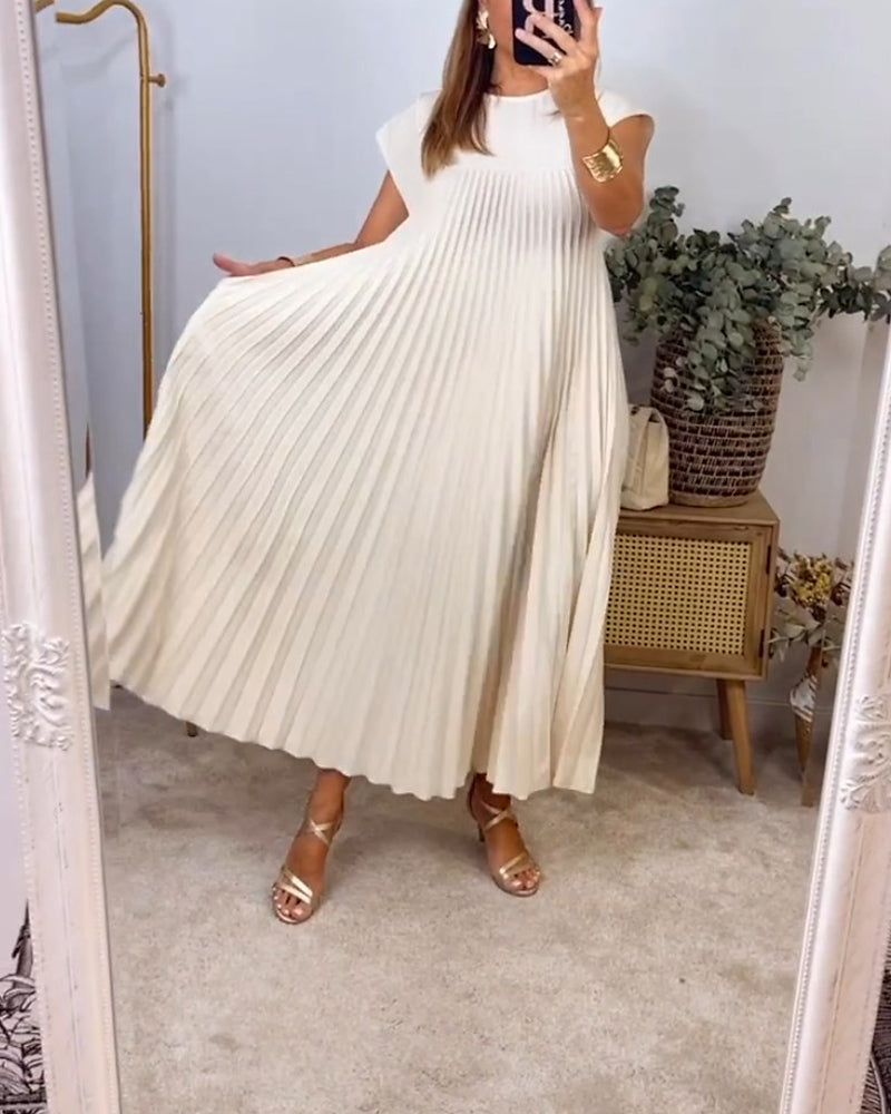 JO | Elegant pleated maxi dress