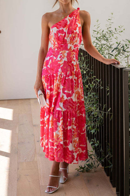JO | Mid-length, off-the-shoulder, sleeveless midi dress