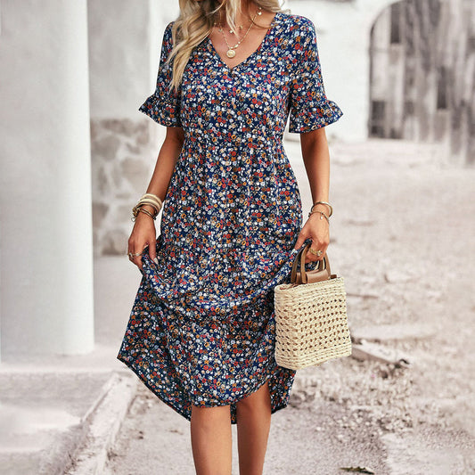 JO | Elegant floral midi dress
