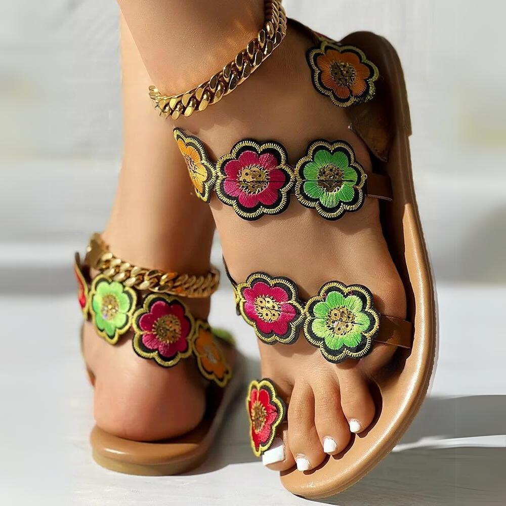 JO | - Floral sandals for women