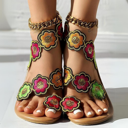 JO | - Floral sandals for women